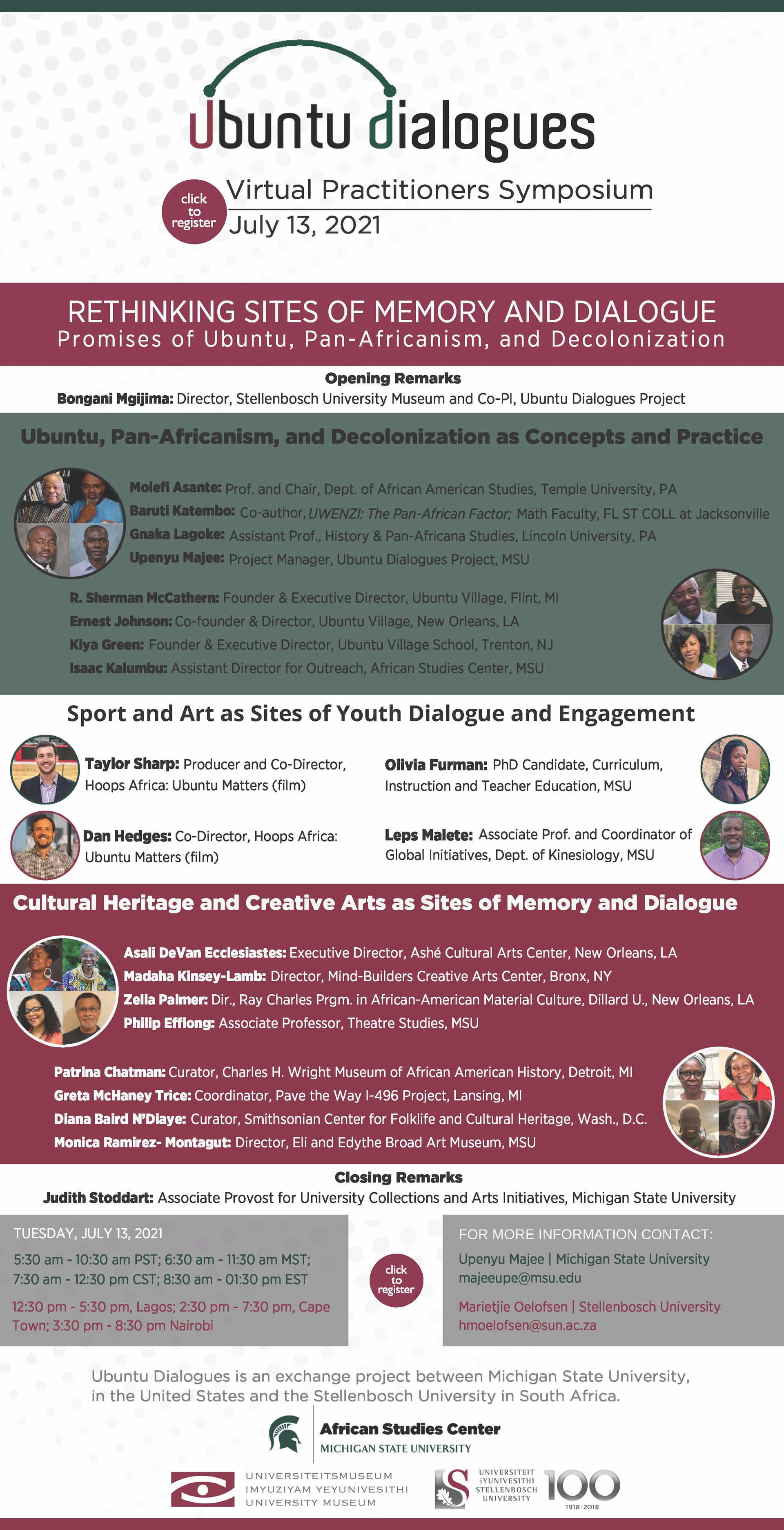 UbuntuDialogues PractitionersSymposium Flier
